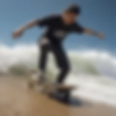 Innovative Skateboarding Techniques by Aaron Braille Aaron Braille showcasing innovative skateboarding techniques