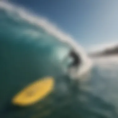 Surfers Harnessing the Power of Artificial Waves Close-up of surfers riding artificial waves