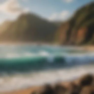 A picturesque view of the rocky coastline at Polihale State Park