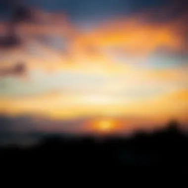 Stunning Sunset at a Bali Surf Spot Stunning sunset over a popular surf spot in Bali