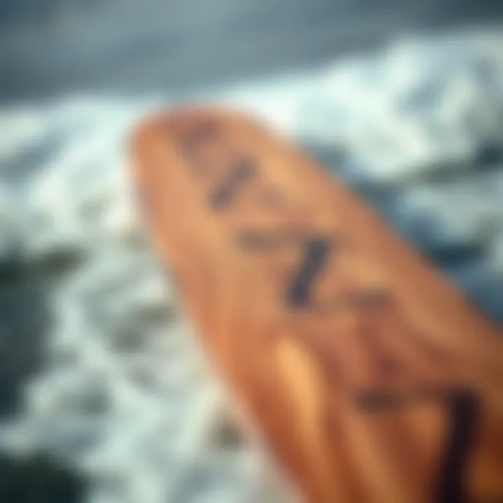 A detailed illustration of a skateboard deck design concept