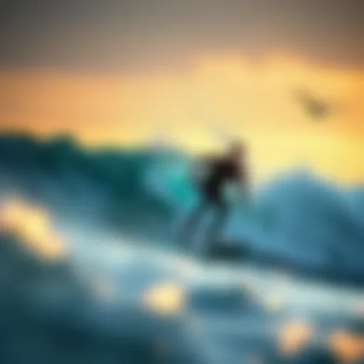 Dynamic Surfing Experience at Bunger Surf Camp Dynamic surfing action showcasing skill and excitement