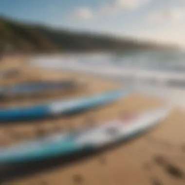 Cabrinha Switchblade 10m kites lined up on the beach