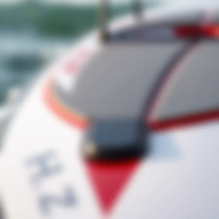 Close-up of the Cobalt R7 Surf detailing