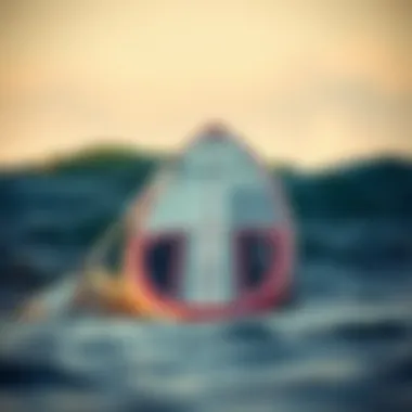 Innovative paddle board design showcasing stability