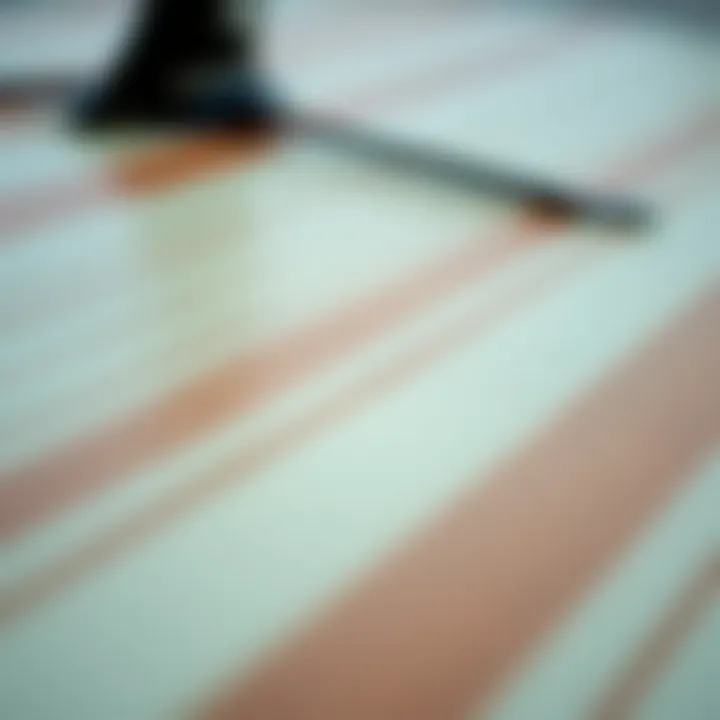 Close-up of paddle board material texture