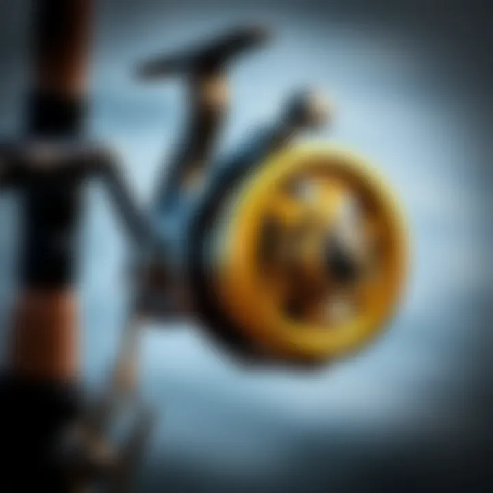 Shimano reel demonstrating its features and components