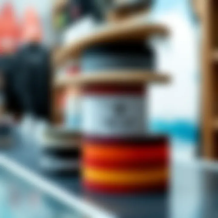 Sustainable Grip Tape Solutions Eco-friendly surfboard grip tape display