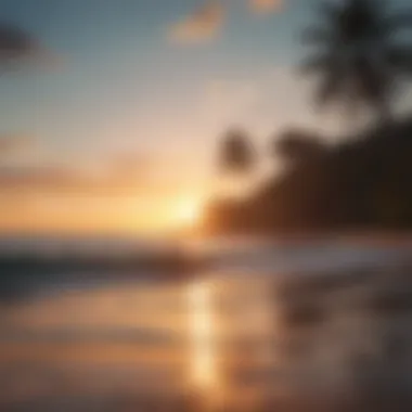 A picturesque sunset view at Tamarindo Beach