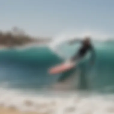 Surfboarders enjoying waves near Ecolodge Marsa Alam