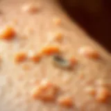 Skin Texture with Wax Residue Close-up of skin texture with surf wax residue