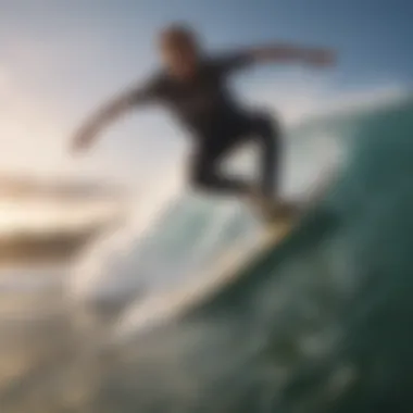 A skilled rider performing tricks on a surf skateboard