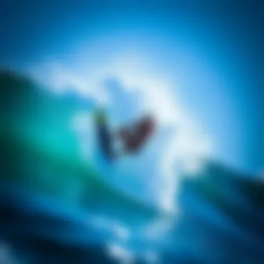 Top rider performing advanced wing foil technique