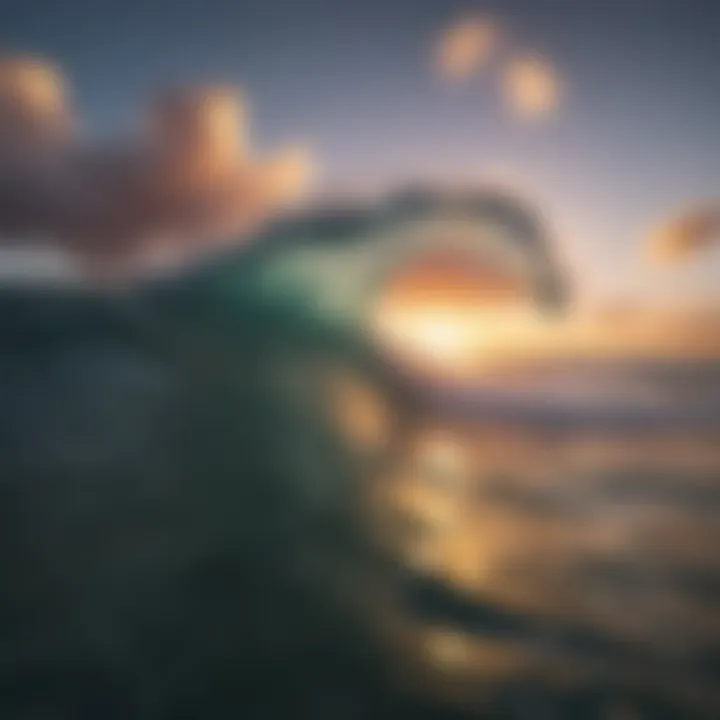 A breathtaking sunset view over the ocean, footage shot using a GoPro camera