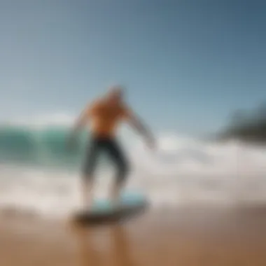 Surfing community gathered on the beach