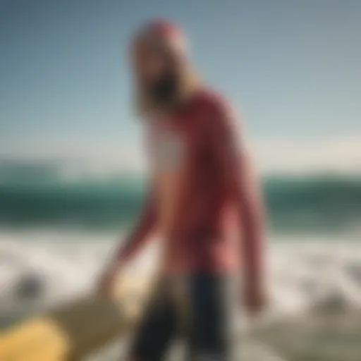 Vintage Santa Cruz clothing showcasing surf aesthetics