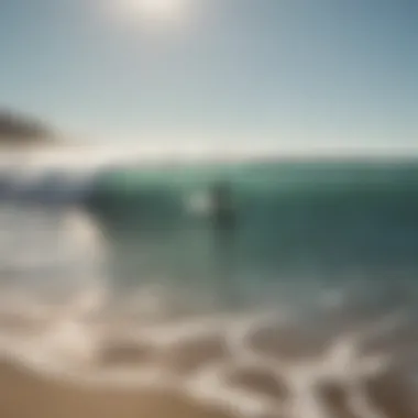 Guests enjoying surf lessons at nearby beach