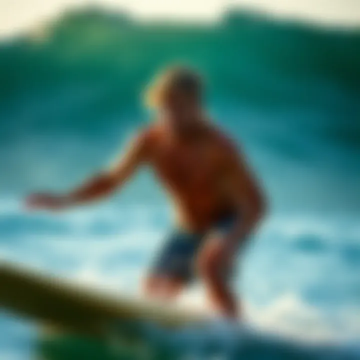 Joel Tudor participating in a traditional longboarding competition.