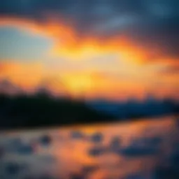 Stunning sunset view at Hilton Head surf spot