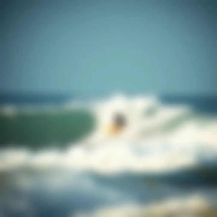 Sustainable Surfing Practices at Swamis A surfer enjoying waves with an eco-conscious backdrop