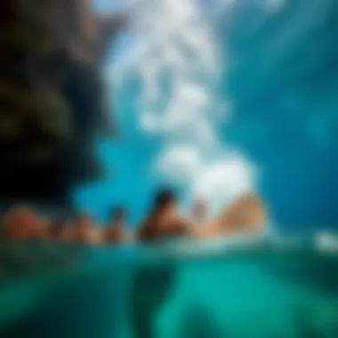 Eco-tourists enjoying the natural beauty