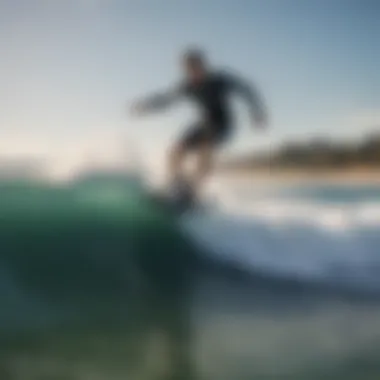 A rider showcasing jetsurf techniques on the water