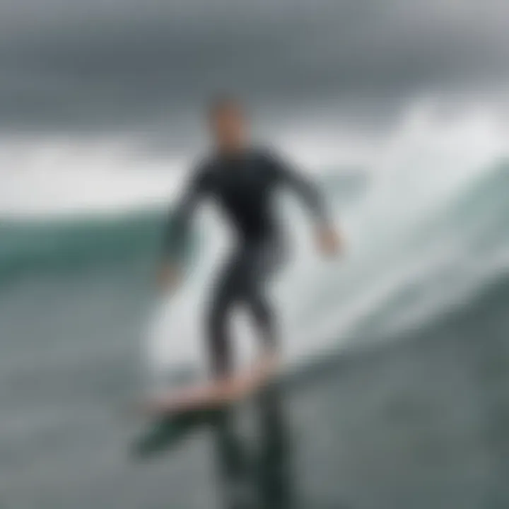 Performance benefits of Patagonia wetsuit while surfing