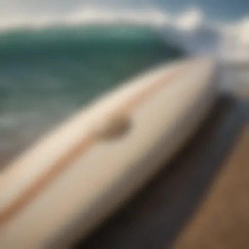 Classic vintage surfboard with unique design