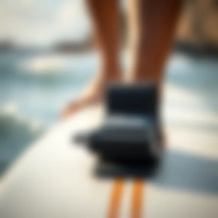 Close-up of Thule surfboard straps highlighting material quality