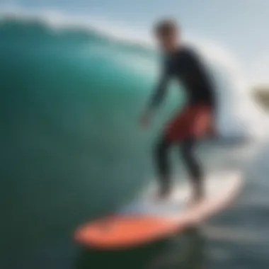 Local surfers enjoying the vibrant community atmosphere