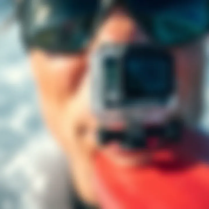 Close-up of GoPro mouth mount materials and comfort level