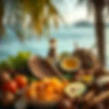 An intricate display of Hawaiian Lula ingredients symbolizing cultural richness