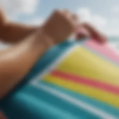 Examining the Quality Fabrics of Hurley Bikinis Close-up of bikini fabric used in Hurley products