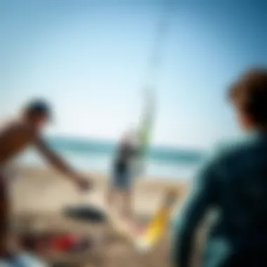 Demonstration of kite assembly