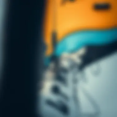 Close-up of a kite being inflated