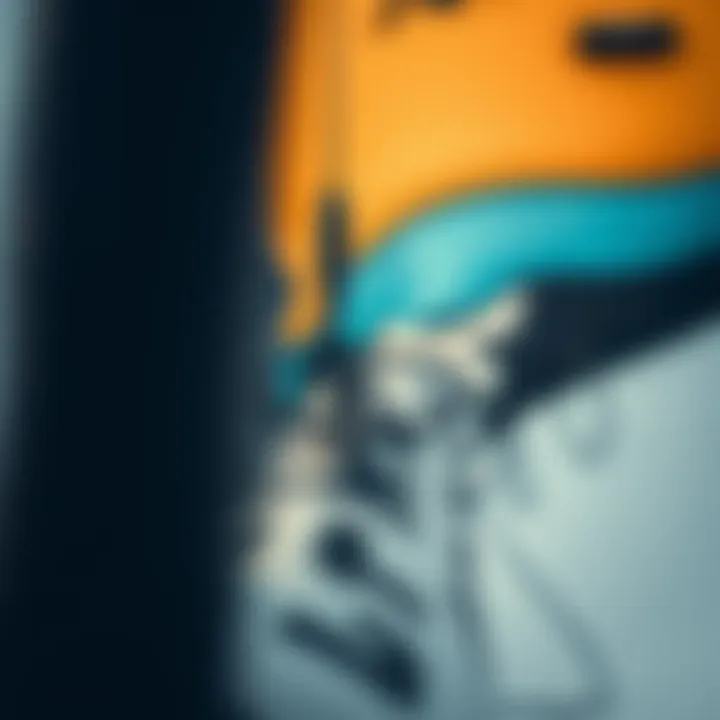 Close-up of a kite being inflated