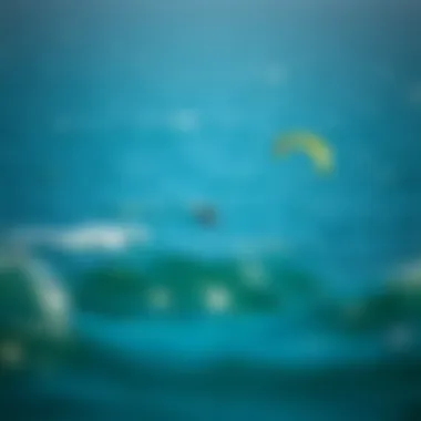 Kitesurfing in San Diego A stunning view of kitesurfers gliding over San Diego waters