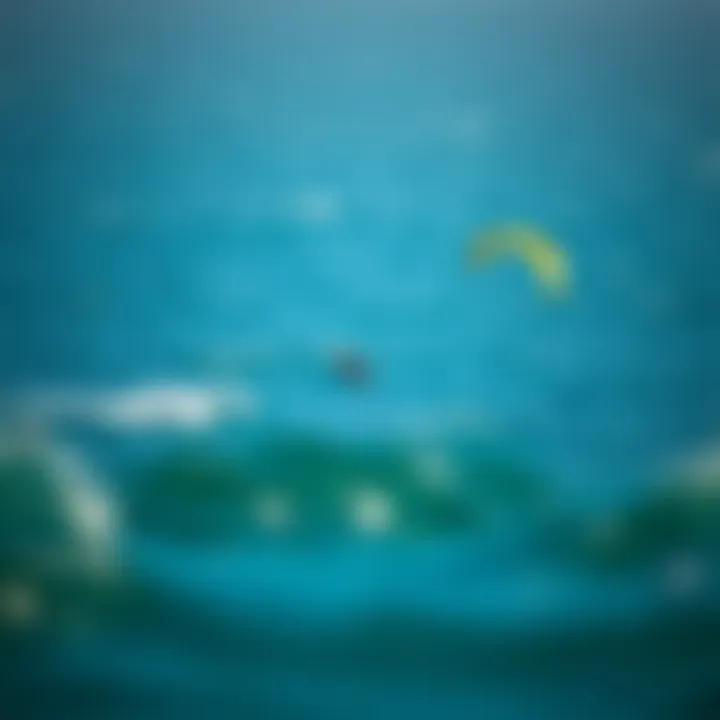 Kitesurfing in San Diego A stunning view of kitesurfers gliding over San Diego waters