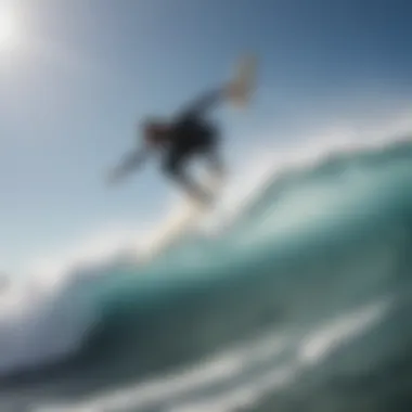 A surfer executing a backflip above the waves