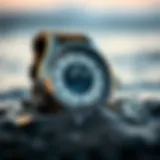 Elegance in Tide Tracking An elegant analog tide watch displaying oceanic tides