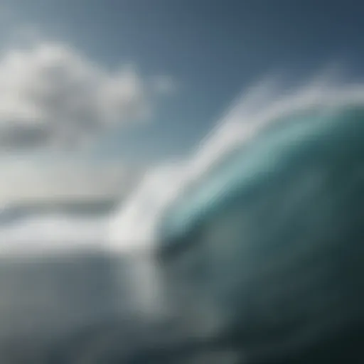 Dynamic ocean waves influenced by wind patterns