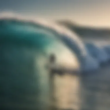 An ocean wave captured at the perfect moment