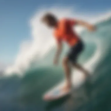 Expert Insights on Optimal Knee Support for Surfing Expert recommending knee braces in a surf training session