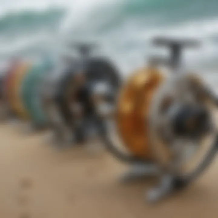 Side-by-side comparison of Penn long cast surf reels and other reel types.