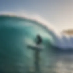 Surfers practicing adaptive techniques on the waves