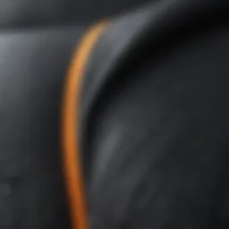 Detailed view of Reaction wetsuit fabric and stitching