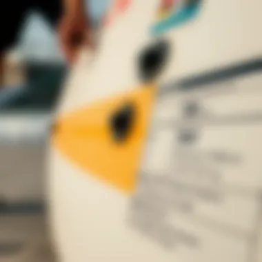 Understanding Kiteboard Characteristics Close-up of kiteboard specifications