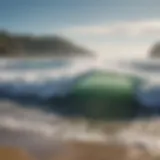 Waves crashing on a pristine beach in San Juan del Sur