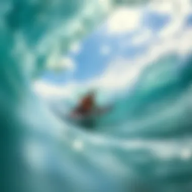 Mastering the Waves at Ala Moana Surfer riding a wave at Ala Moana