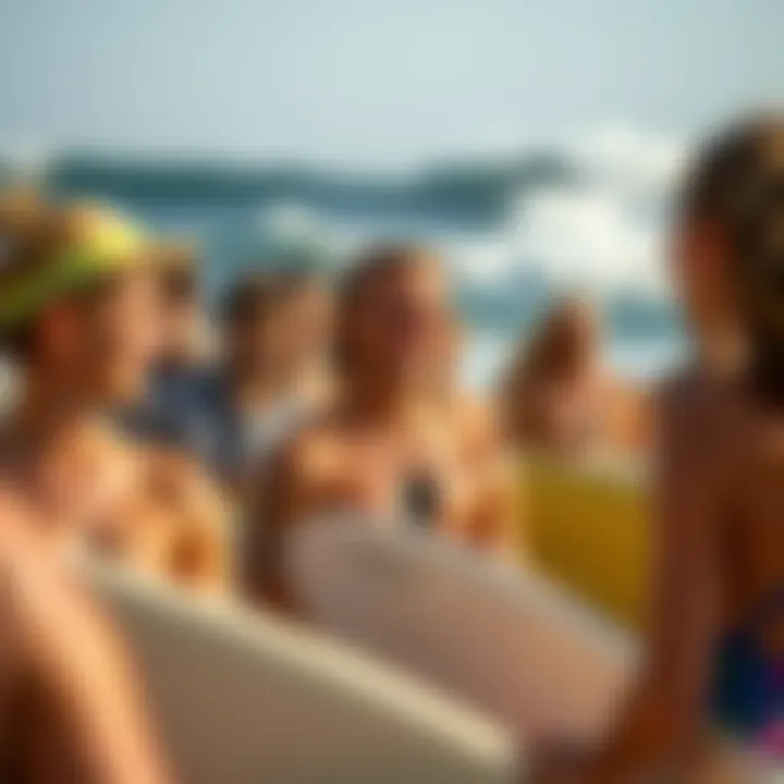A vibrant surf community gathering